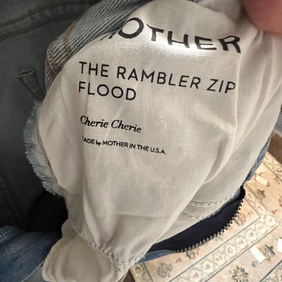 MOTHER Denim Cherie Cherie The Rambler Zip Flood Jeans Size 34 Plus Size - Picture 7 of 8